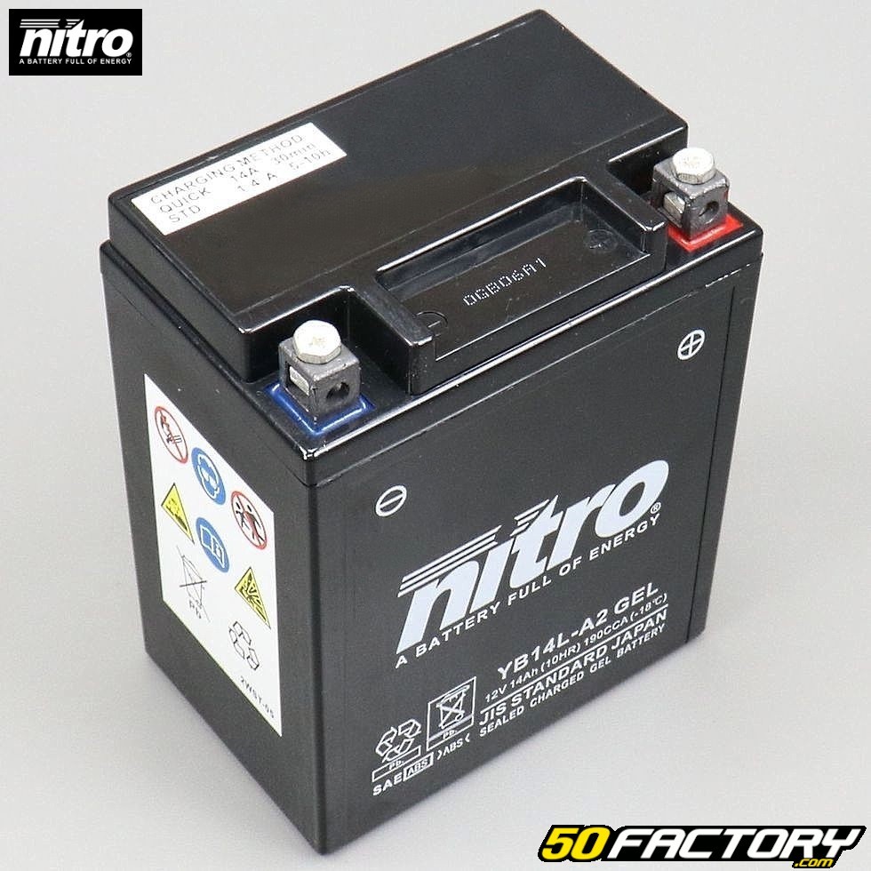 Batteria Nitro NB14L-2 12V 14Ah gel Peugeot Geopolis, Aprilia