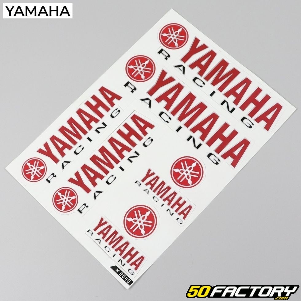 Scheda di adesivi yamaha racing - parte scooter 50cc per moto a
