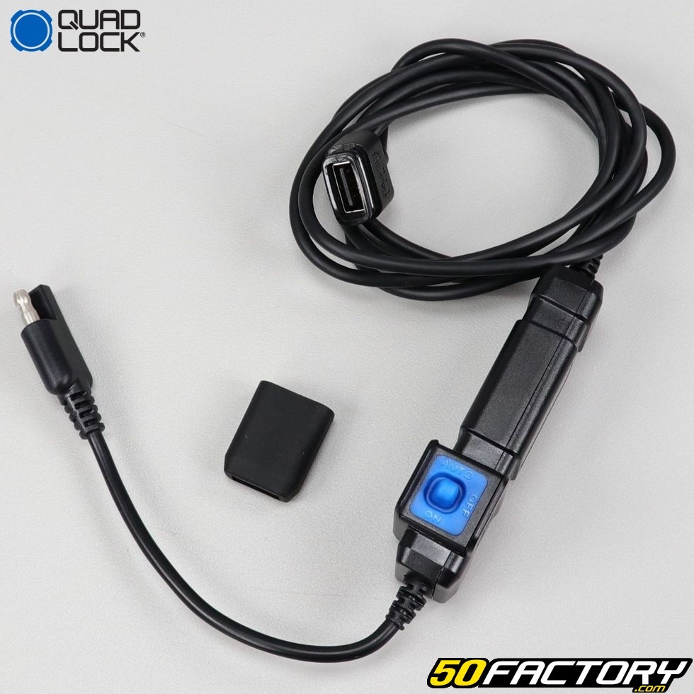 Caricabatterie USB per moto Quad Lock : : Elettronica